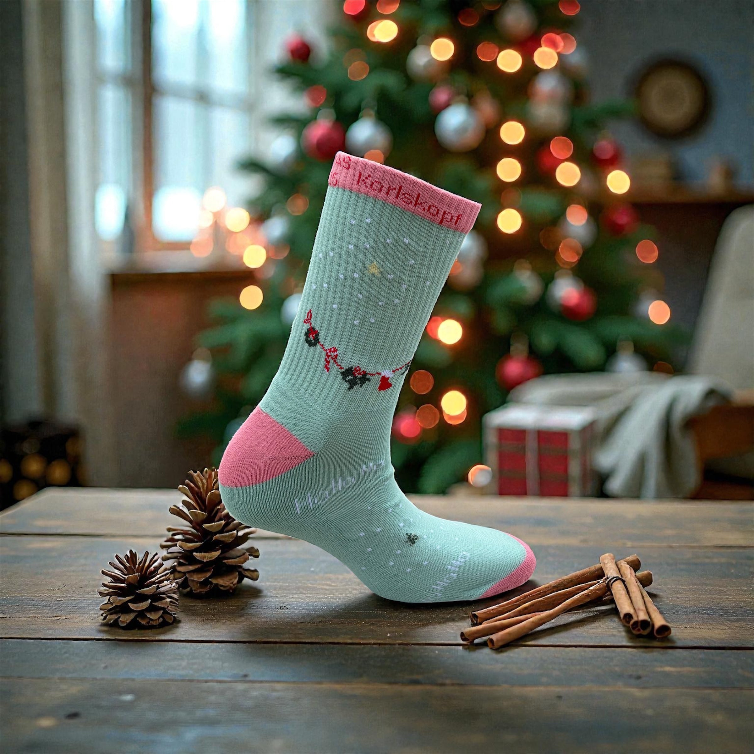 WEIHNACHTSSOCKEN aus Bio-Baumwolle