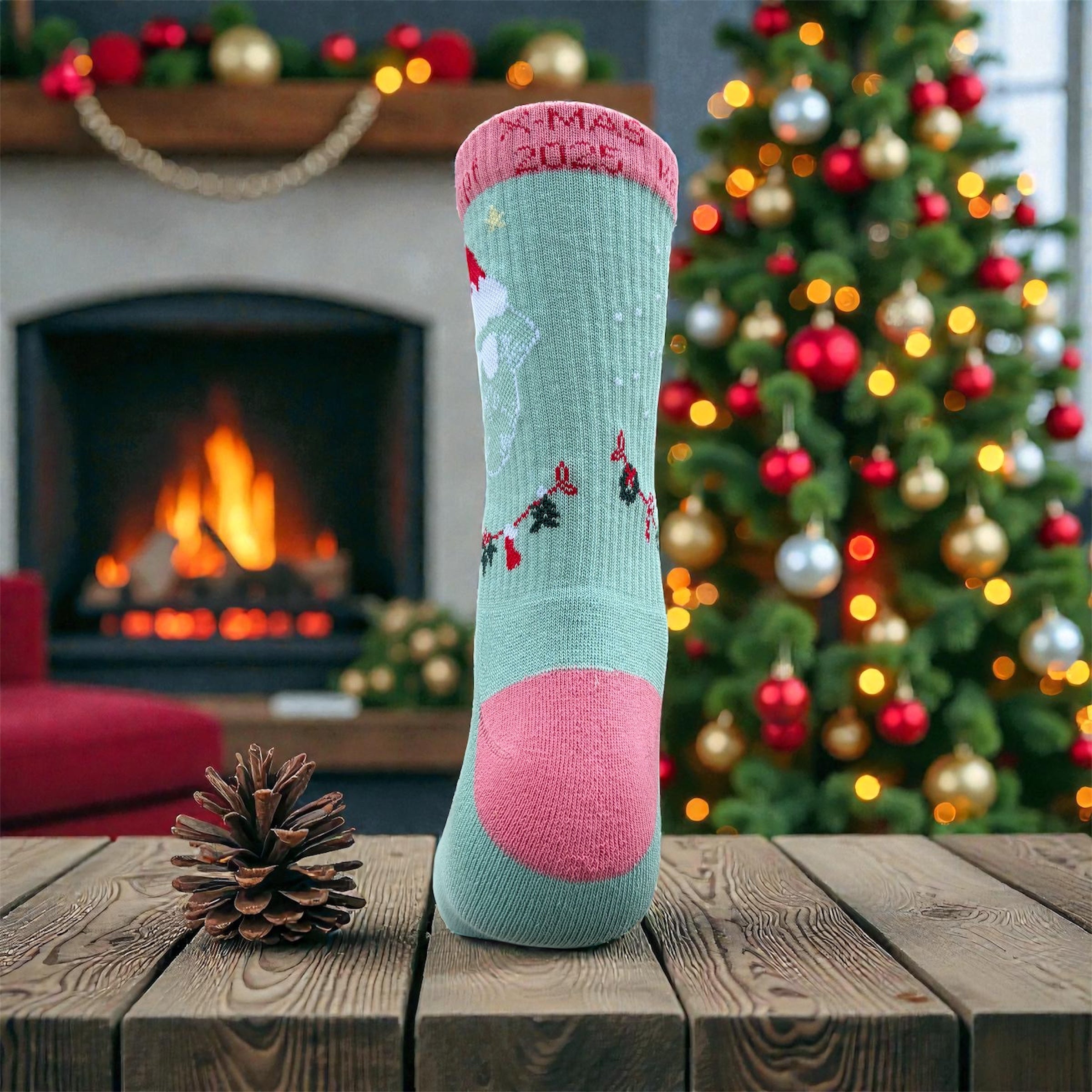 WEIHNACHTSSOCKEN aus Bio-Baumwolle