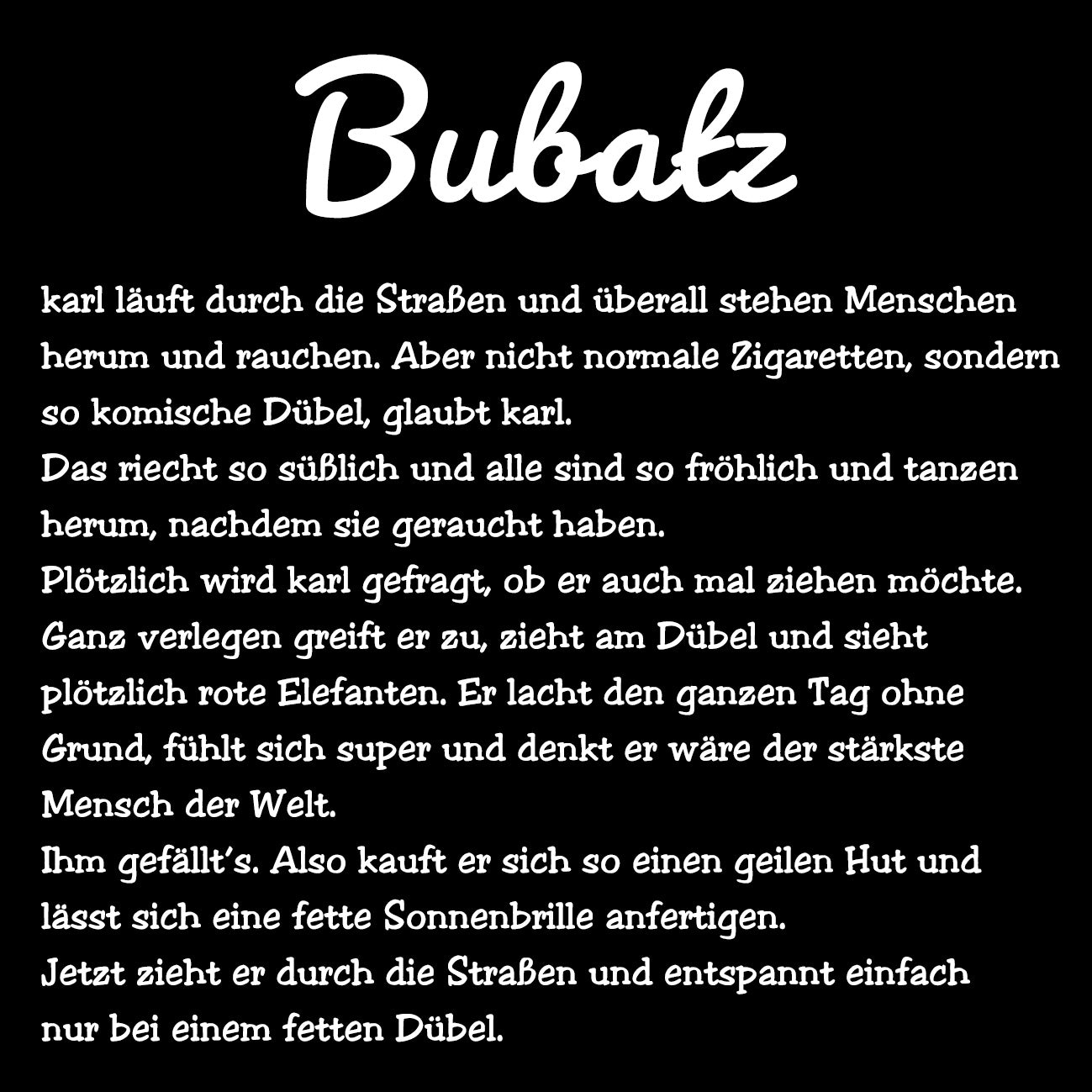 BUBATZ - Herren T-Shirt oversized