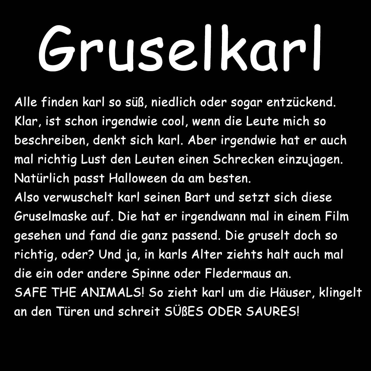 GRUSELKARL - Herren T-Shirt oversized