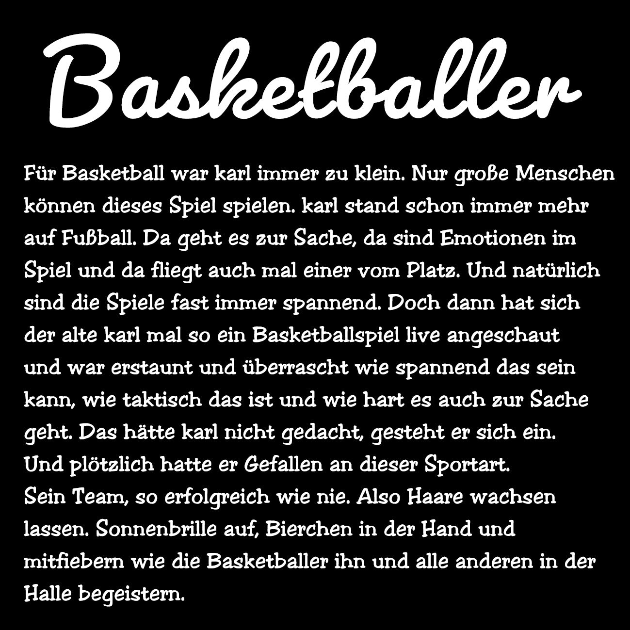 BASKETBALLER - Damen T-Shirt oversized