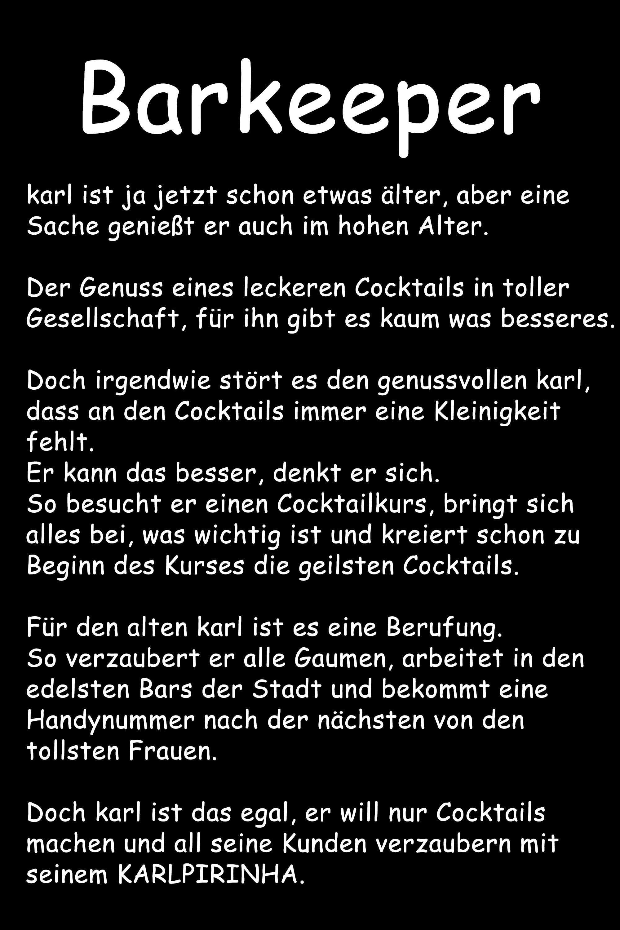 BARKEEPER vol. 1 - Herren T-Shirt