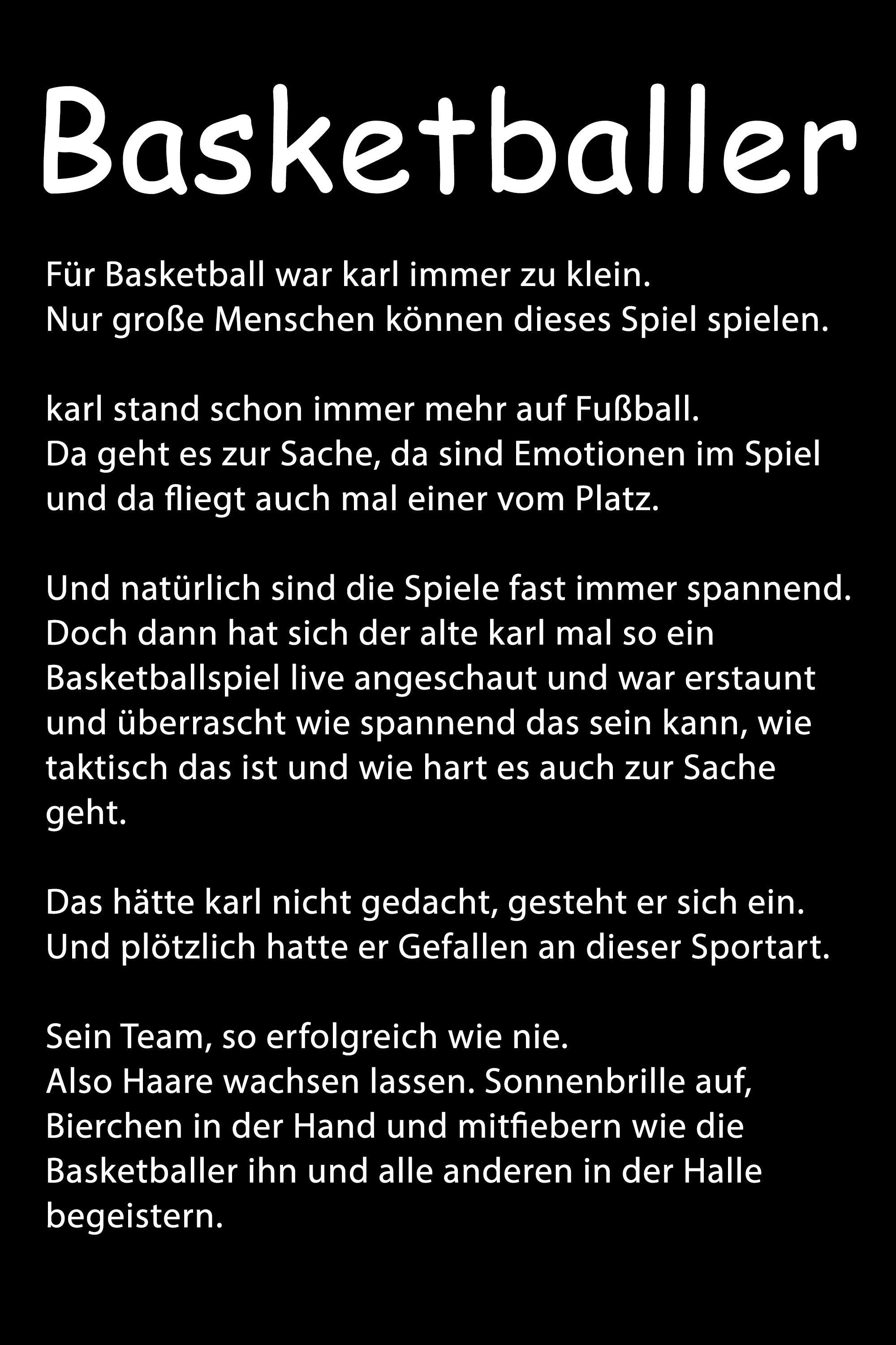 BASKETBALLER vol. 1 - Herren T-Shirt mit Print aus Bio-Baumwolle