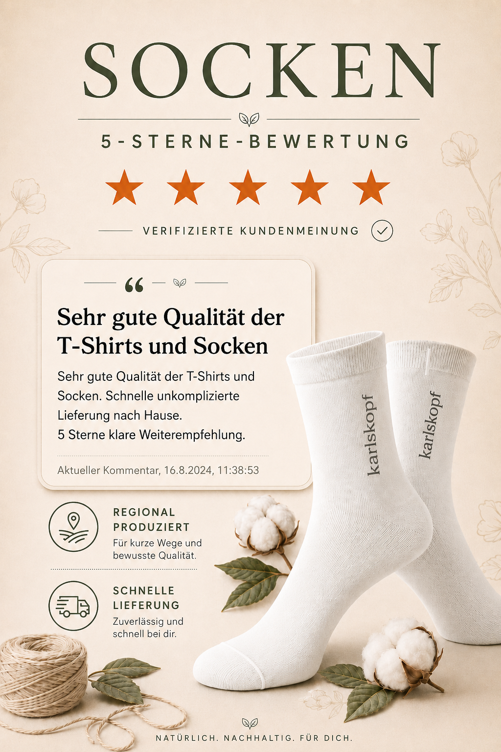 KULTURHAUPTSTADT SOCKEN C25 aus Bio-Baumwolle