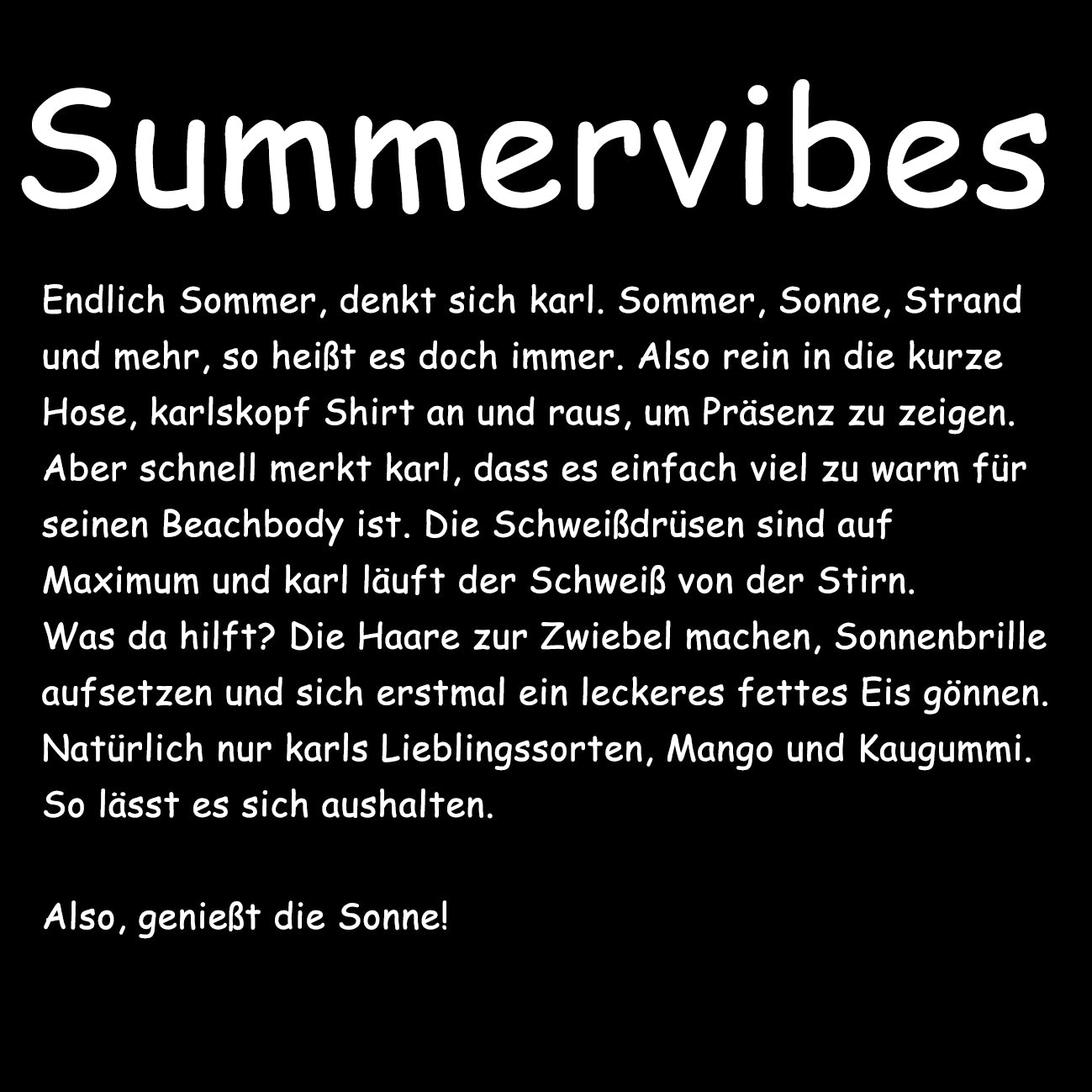 SUMMERVIBES - Herren T-Shirt oversized