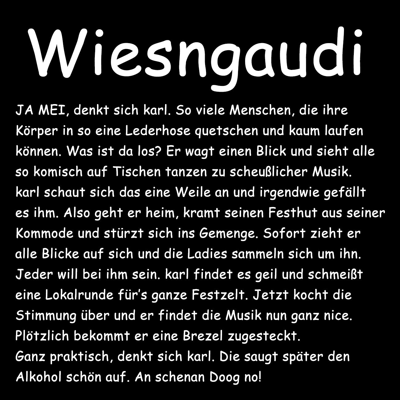 WIESNGAUDI - Herren T-Shirt oversized