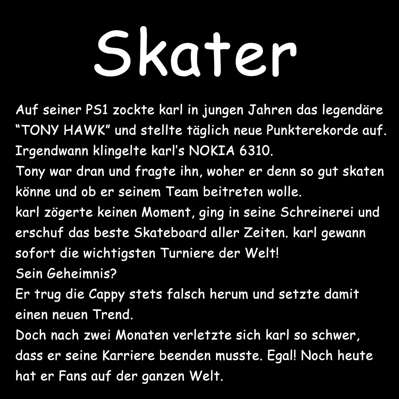 SKATER - Herren T-Shirt oversized