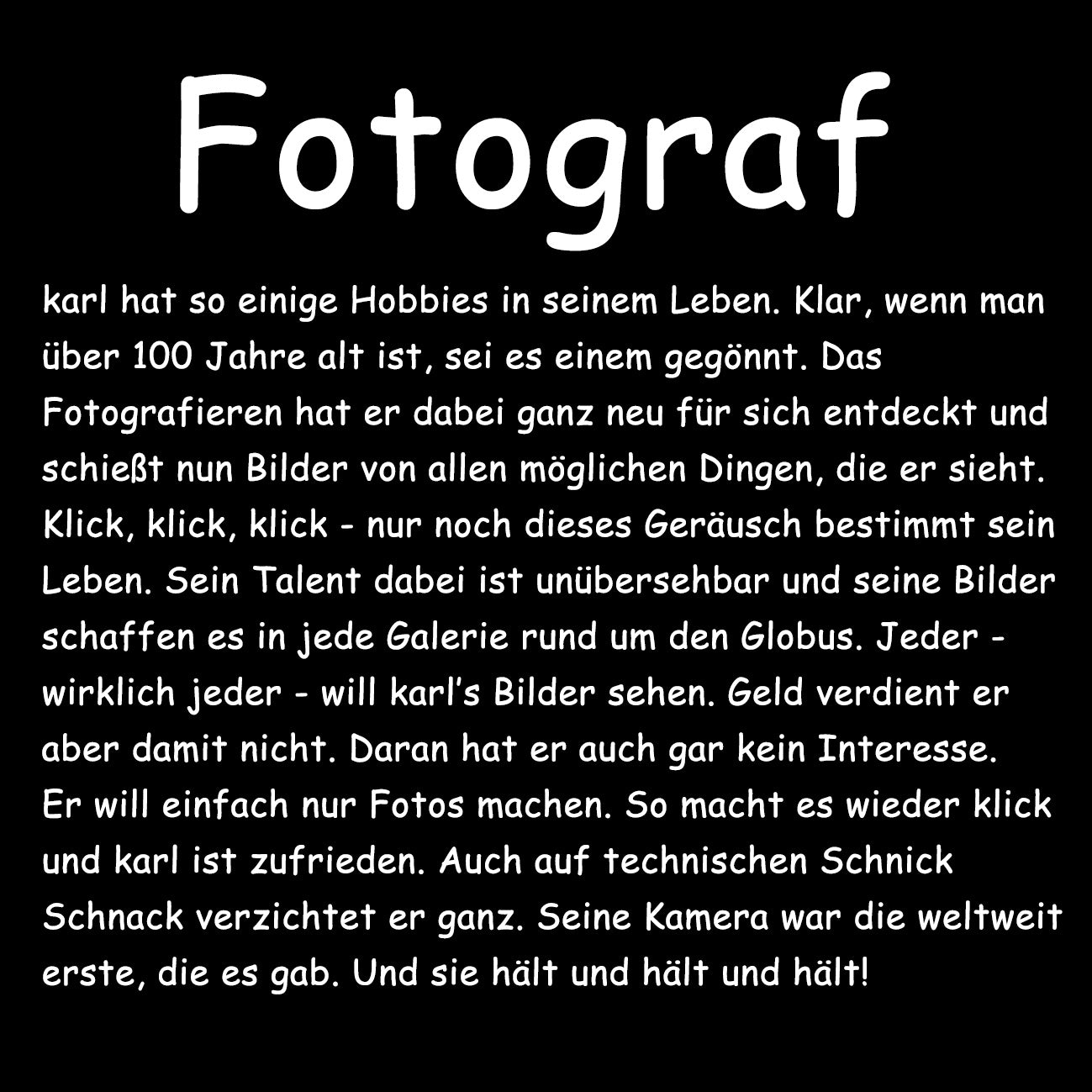 FOTOGRAF - Herren T-Shirt oversized