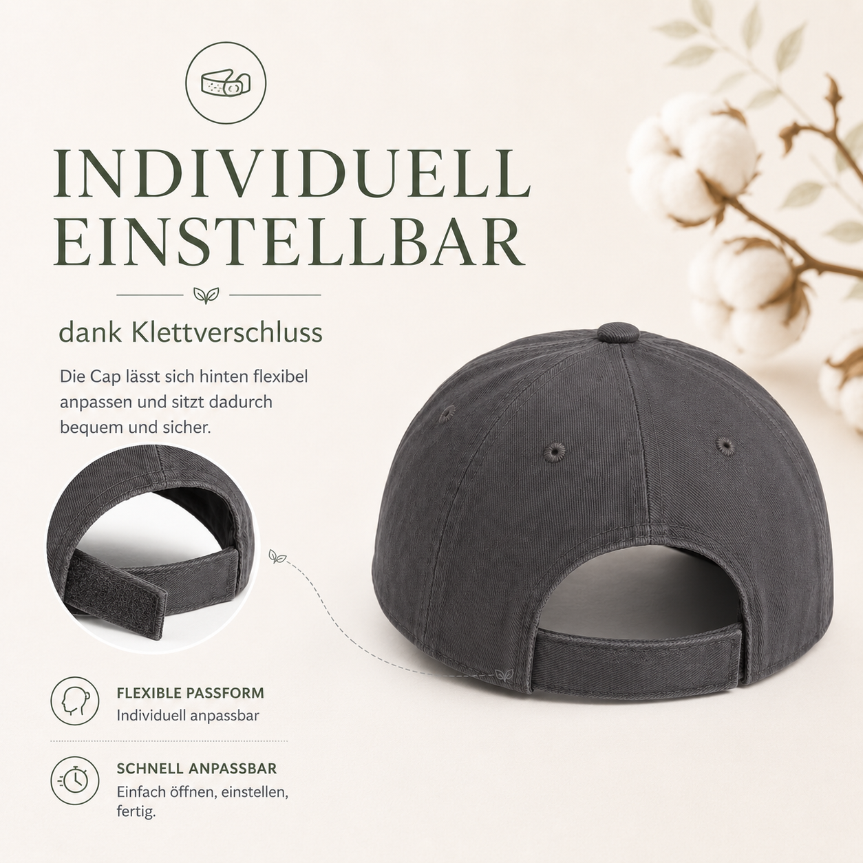 CAP - EASY GREY