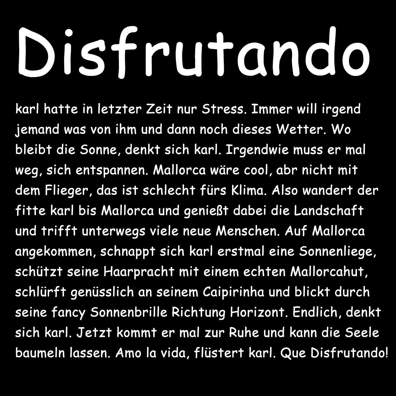 DISFRUTANDO - Herren T-Shirt oversized