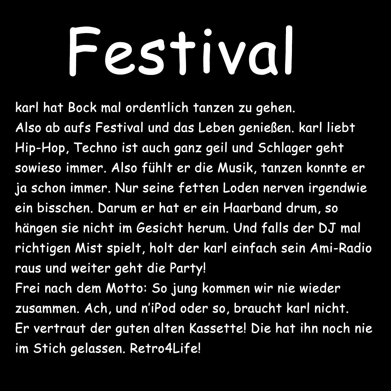 FESTIVAL - Herren T-Shirt oversized