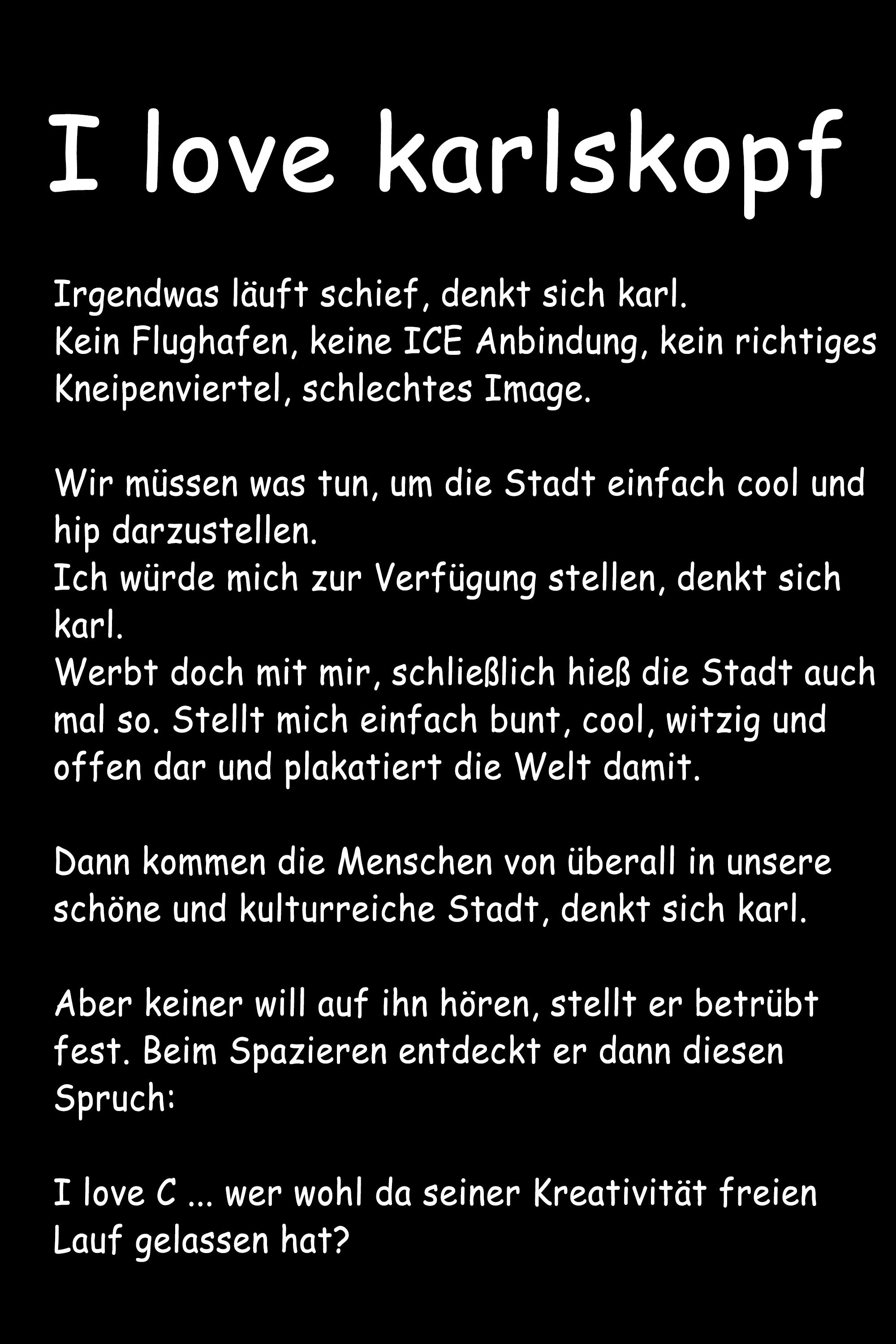 I LOVE KARLSKOPF vol. 2 - Damen T-Shirt oversized