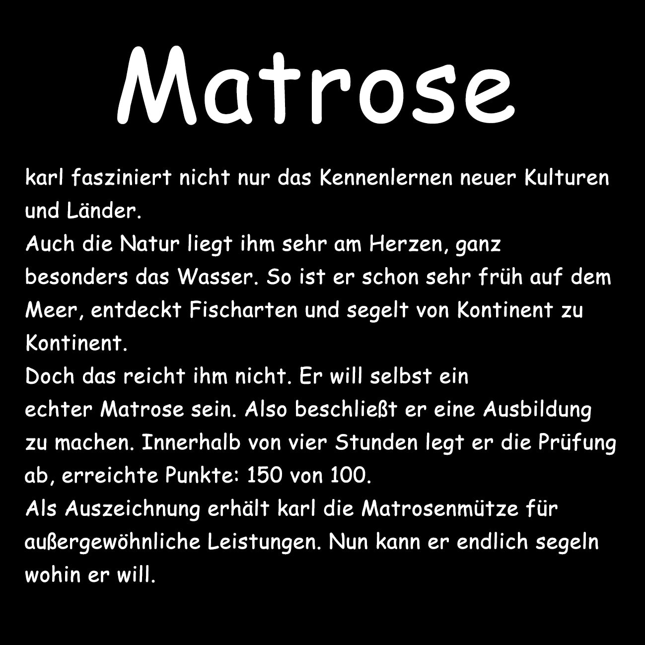 MATROSE - Herren T-Shirt oversized